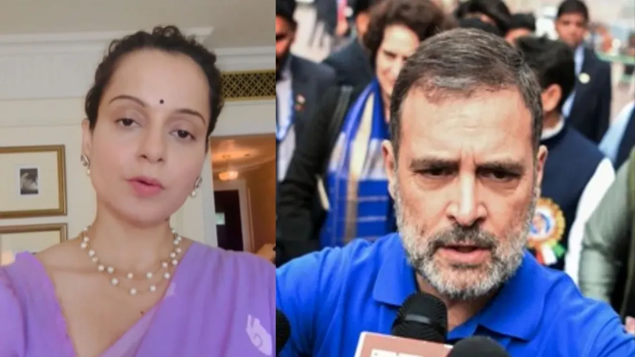 Parliament scuffle, Kangana Ranaut , rahul gandhi scuffle,