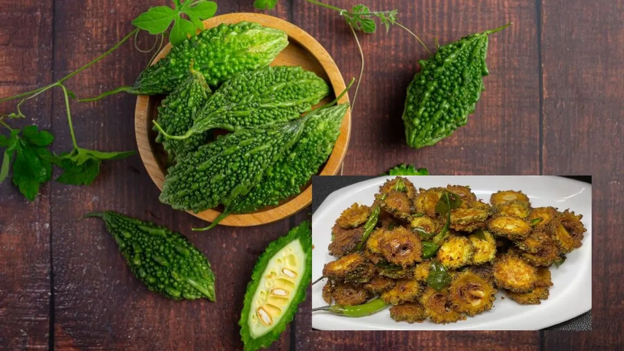 Karela Bhujiya Recipe, Crispy Karela Bhujiya Recipe, કારેલા ભુજિયા રેસીપી