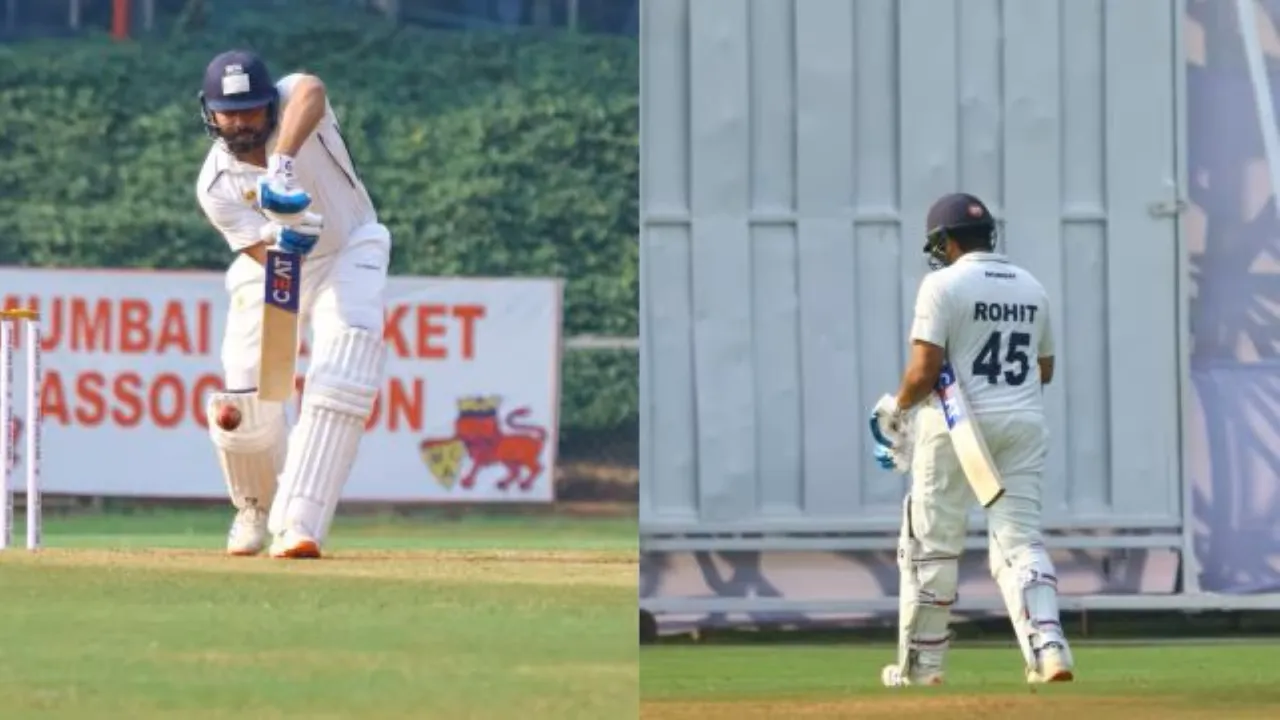 રોહિત શર્મા ડોમેસ્ટિક ક્રિકેટમાં પણ નિષ્ફળ, માત્ર 3 રન પર આઉટ | Rohit Sharma Fails In Domestic Cricket Ranji Trophy