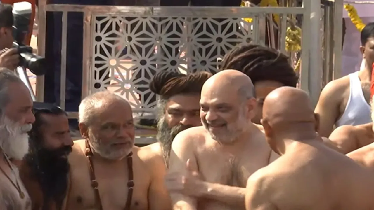 amit shah in mahakumbh