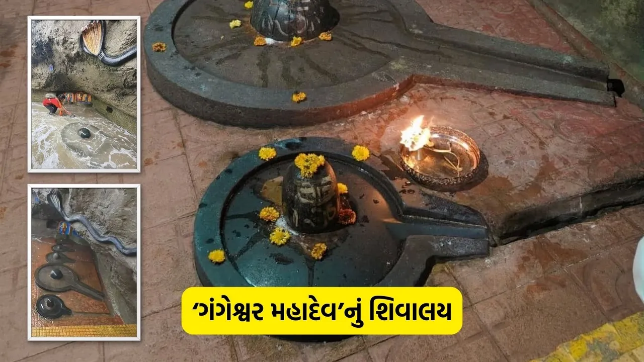 Worship of Shivling, Gangeshwar Mahadev Temple