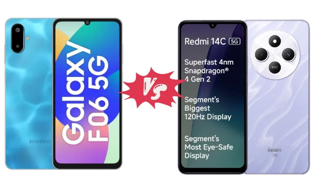 Samsung Galaxy F06, Redmi 14C, Samsung Galaxy F06 vs Redmi 14C