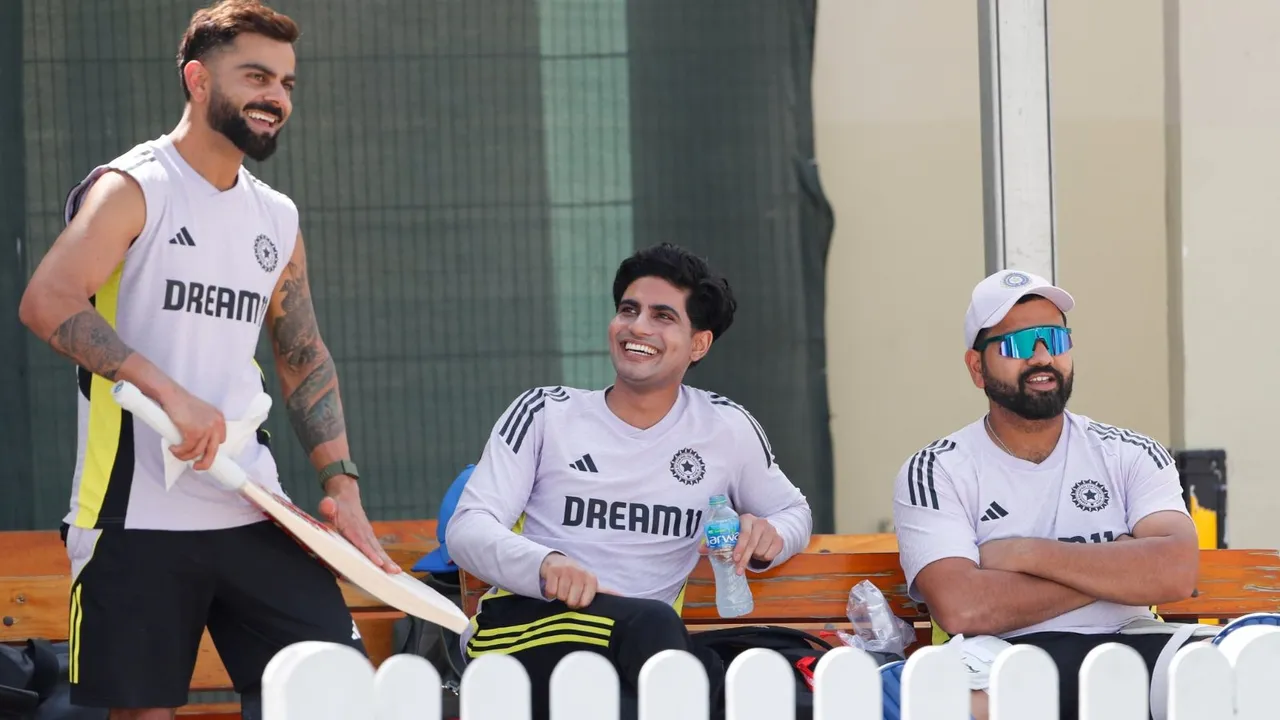 kohli, gill, rohit, Champions Trophy 2025, IND vs PAK