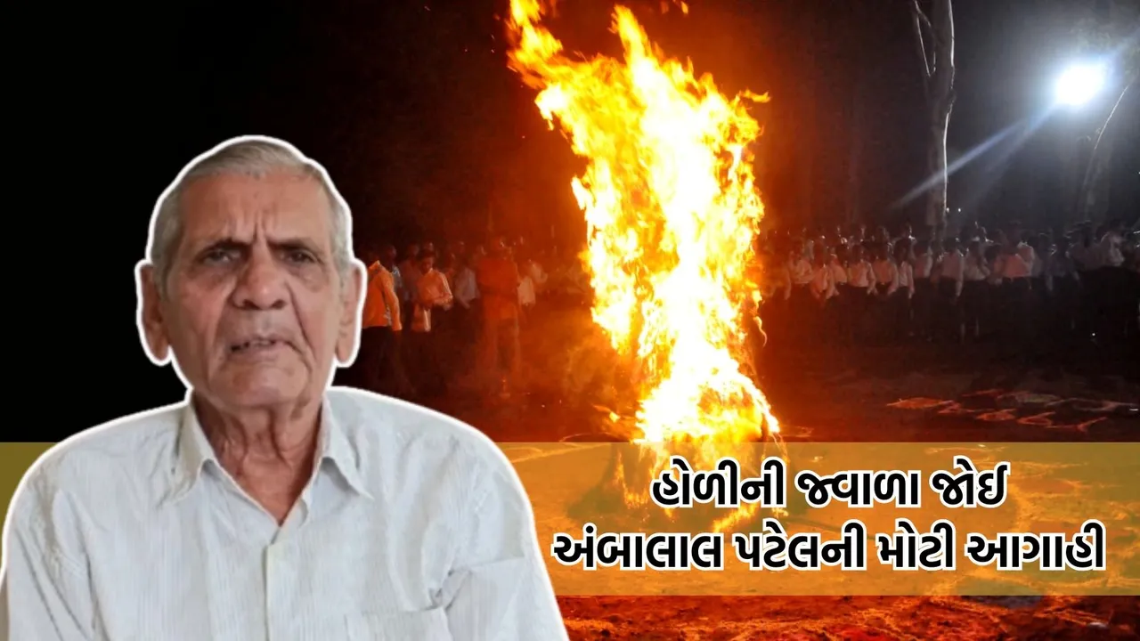 Holika Dahan 2025, Ambalal Patel, Ambalal Patel's prediction