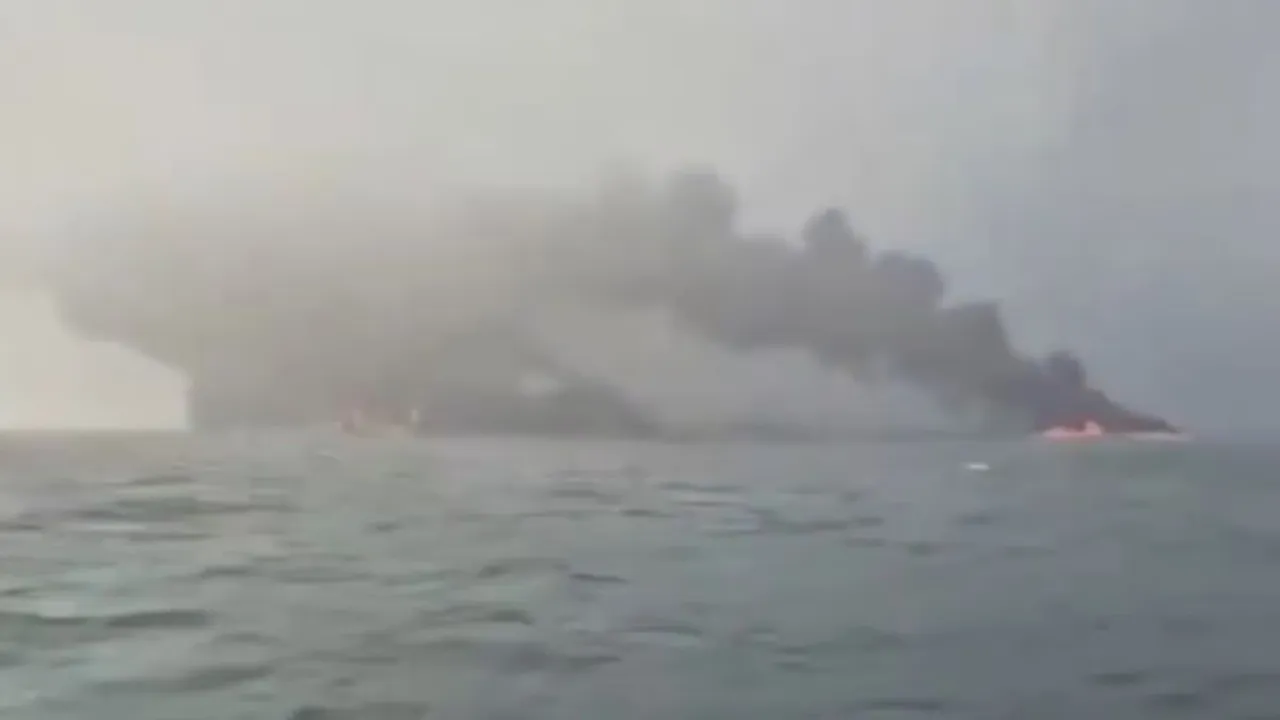 North Sea Ship Collision