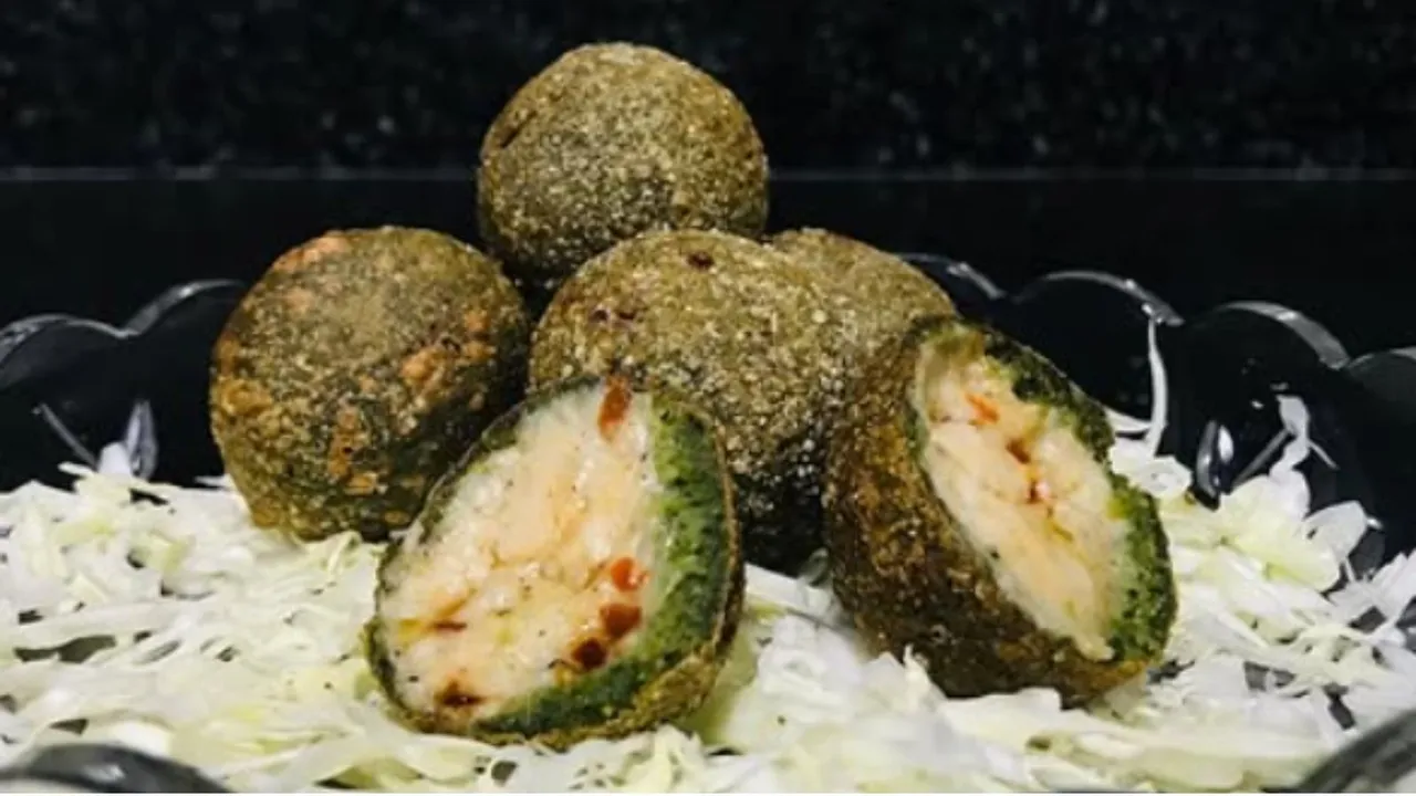 Palak Cheese Balls Recipe