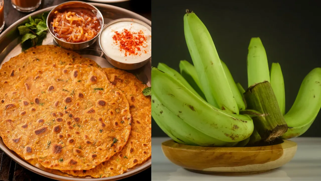 Raw Banana Paratha Recipe