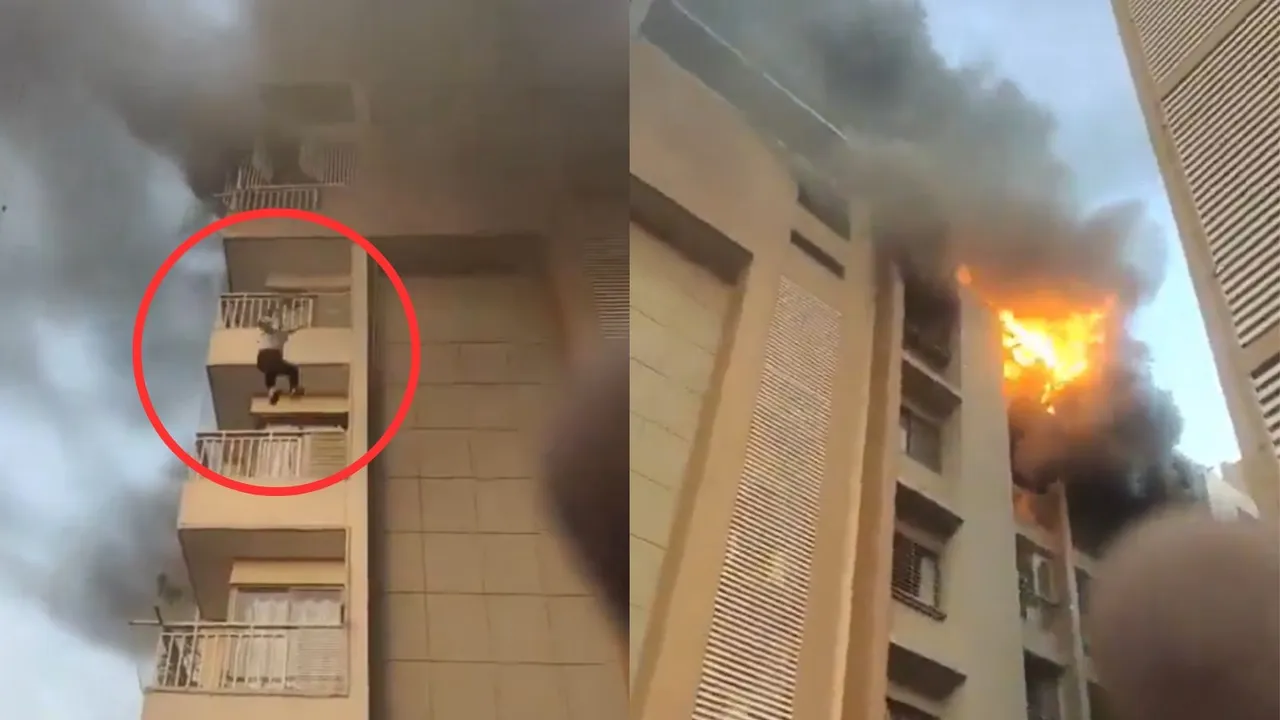 fire breaks out in Ahmedabad building