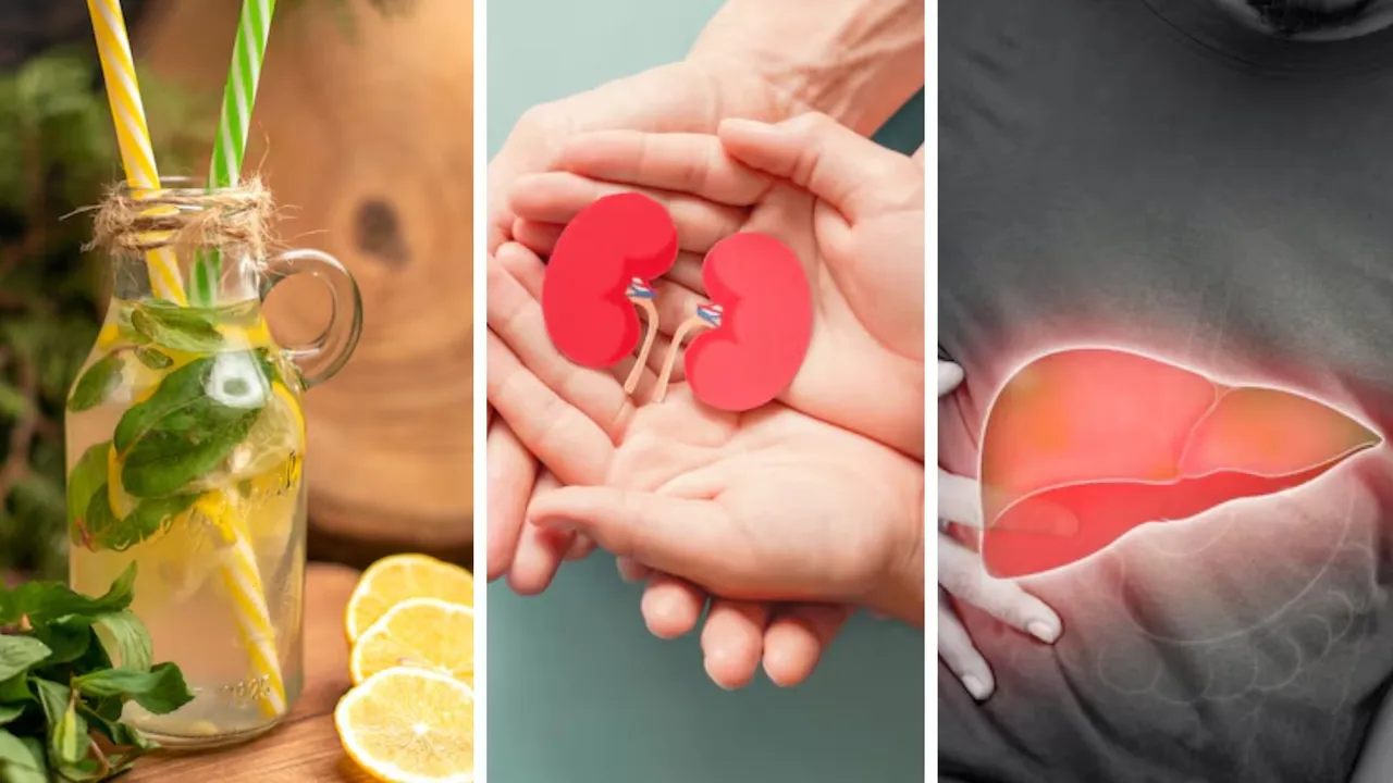 Detox Water for cleaning kidney and liver