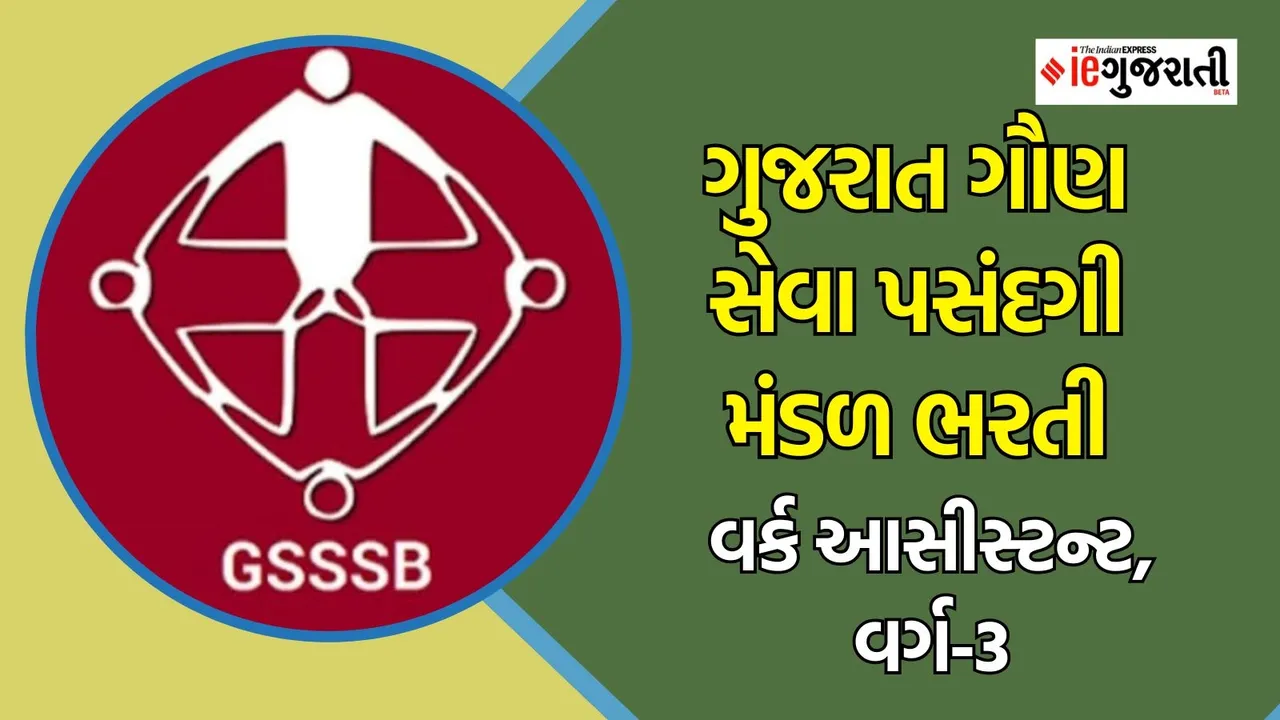 GSSSB Recruitment 2025, Work Assistant