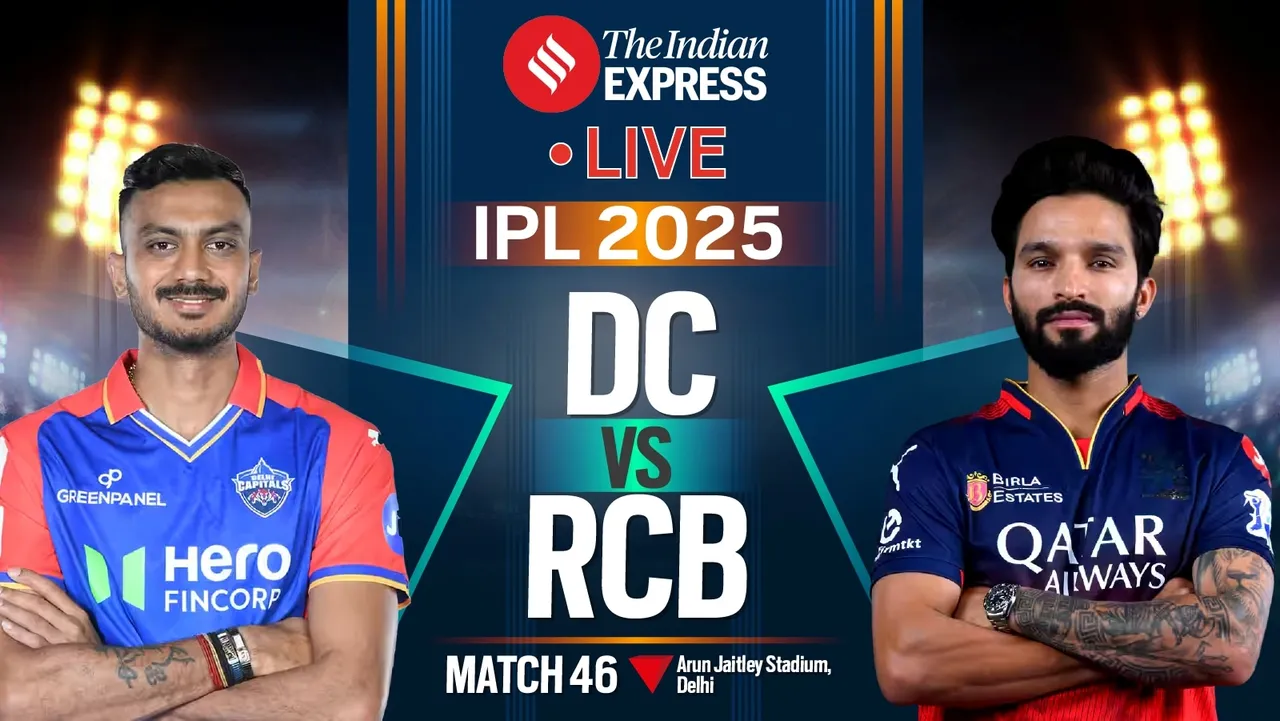 DC vs RCB live score, Delhi Capitals vs Royal Challengers Bengaluru Live Score