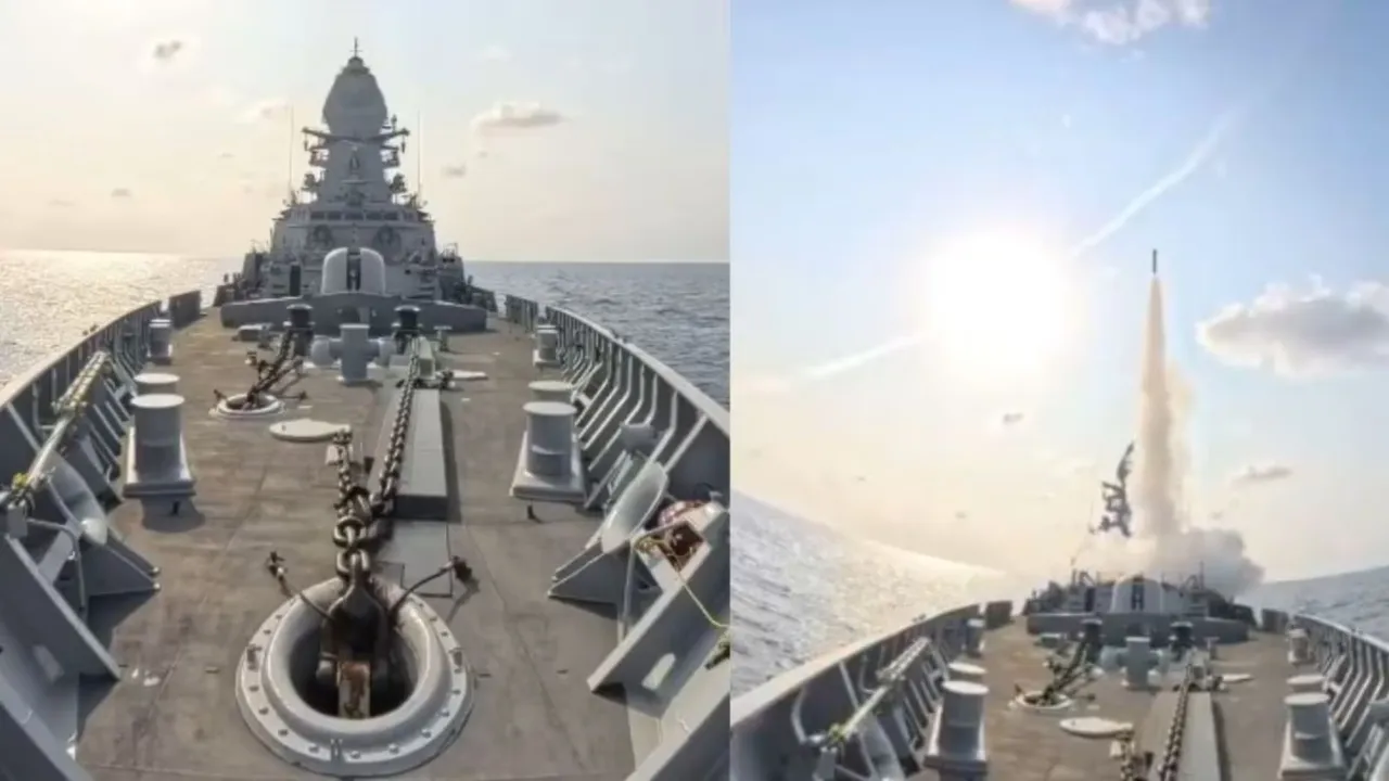 India INS Surat Missile Test | INS Surat Missile Test | Indian navy