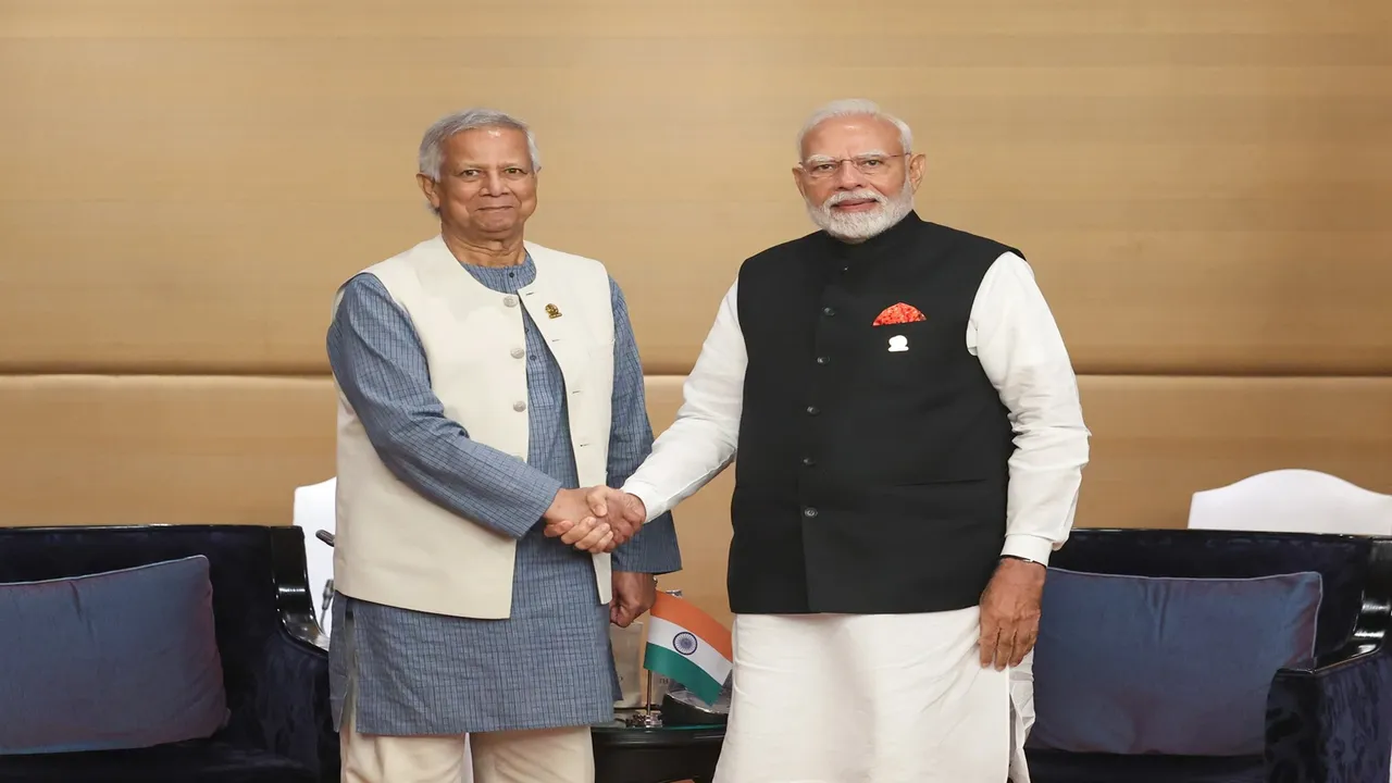 PM Modi meets Muhammad Yunus