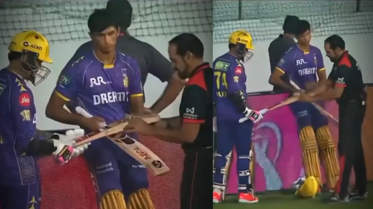 Sunil Narine bat umpire, IPL 2025, kkr vs pbks