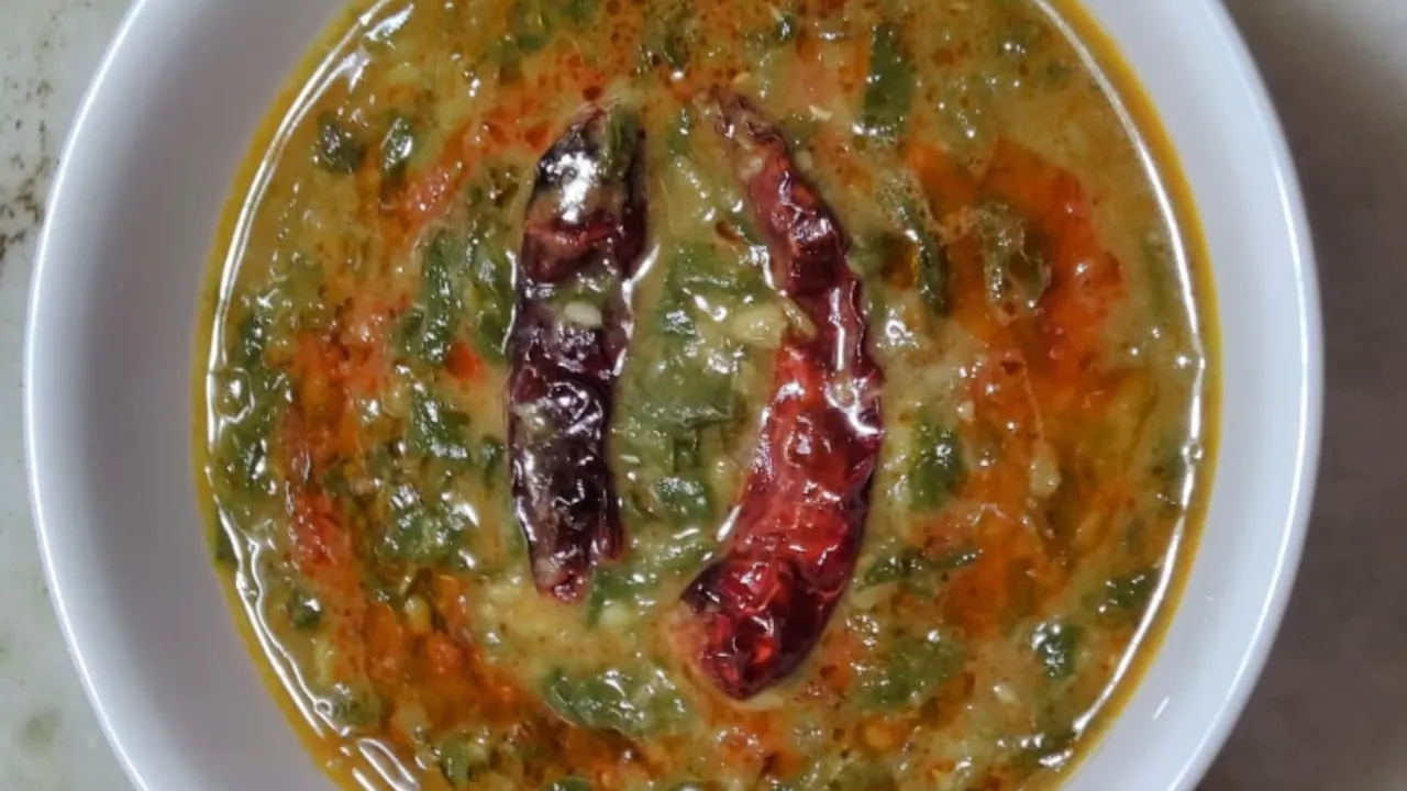 Dhaba style dal palak recipe, Dal palak recipe in Gujarati
