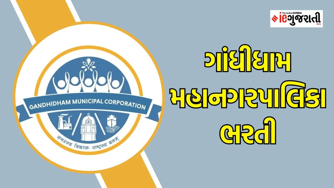 gandhidham municipal corporation recruitment, job in kutch