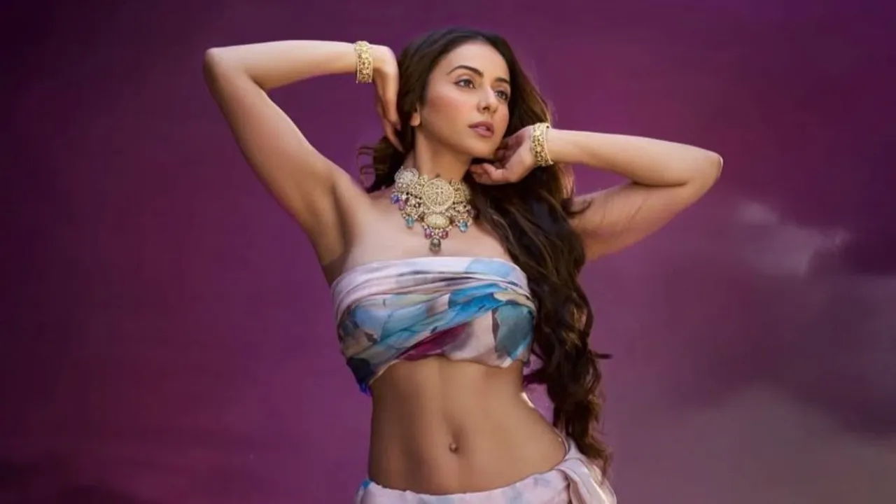 Rakul Preet Singh latest sari look | રકુલ પ્રીત સિંહ લેટેસ્ટ સાડી લુક