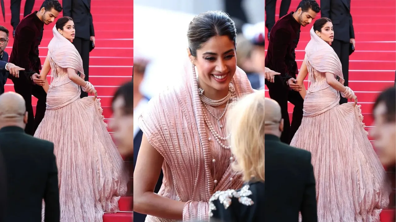 Cannes Film Festival 2025 janhvi kapoor look