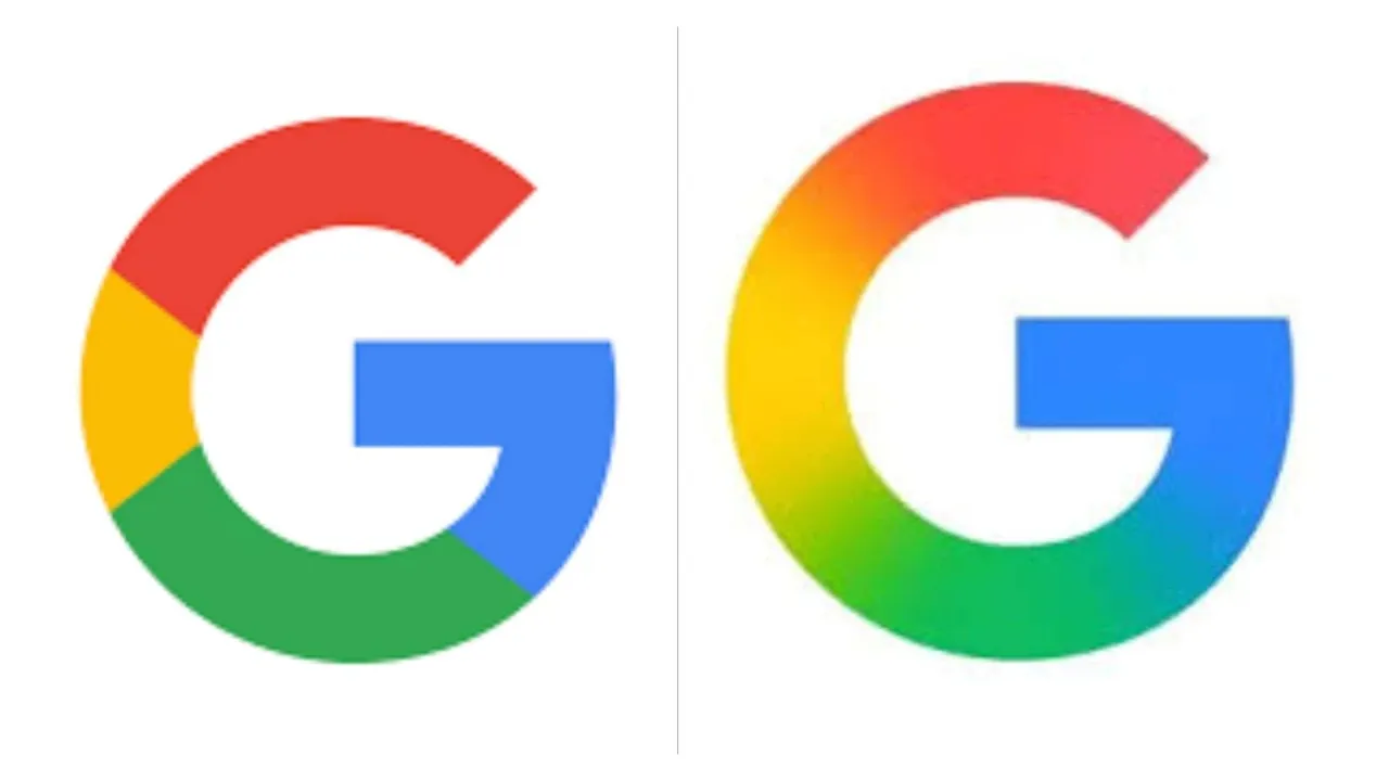 Google G logo update, Google logo gradient design,