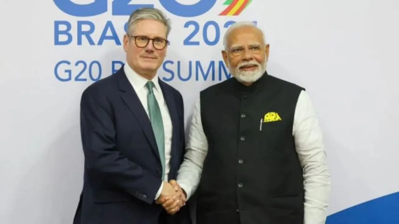 PM Narendra Modi, UK PM Keir Starmer