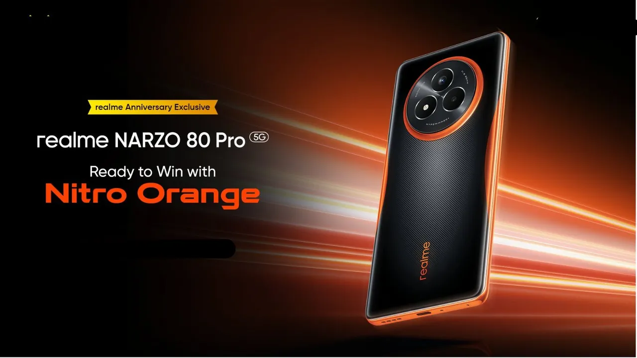 Realme NARZO 80 Pro 5G nitro orange colour | Realme phone