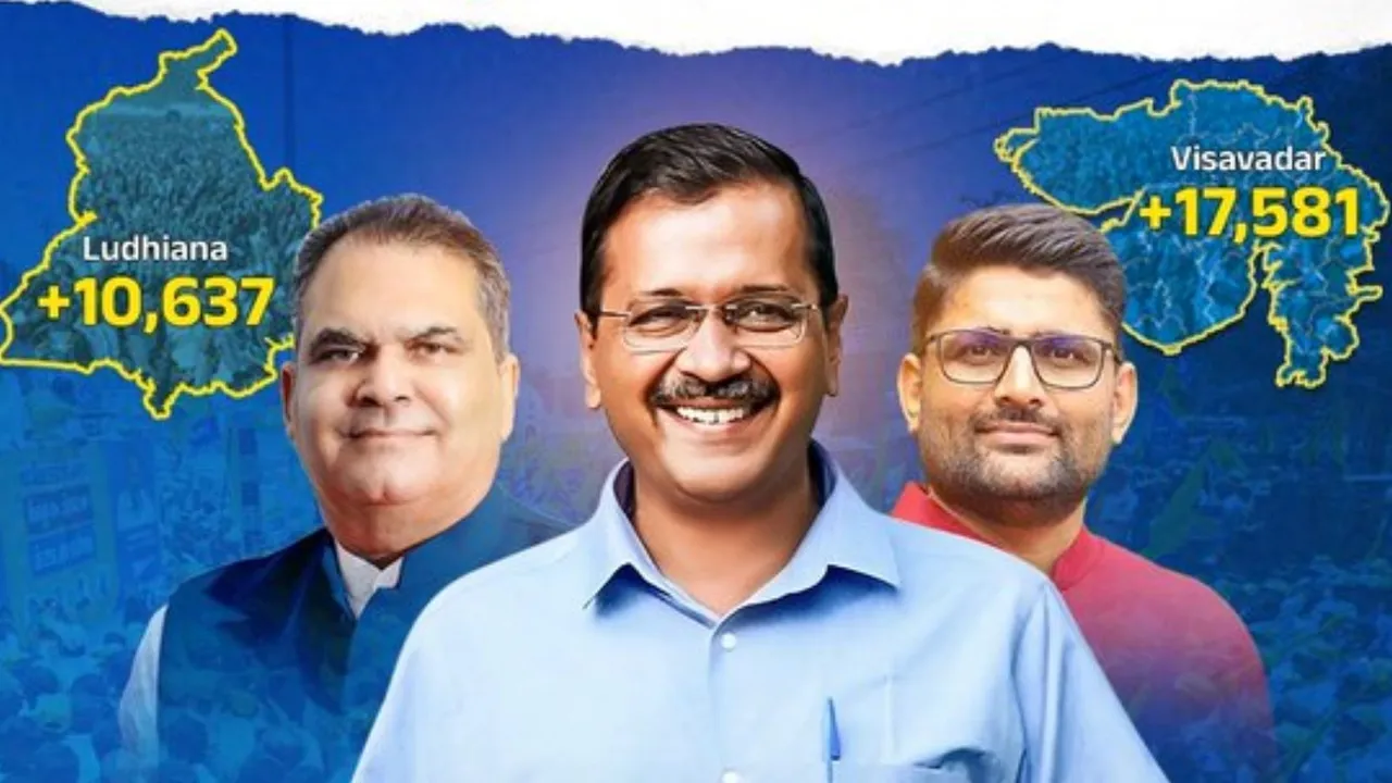 Aam Aadmi Party Won by-election 2025 Arvind Kejriwal Sanjeev Arora Gopal Italia News in Gujarati