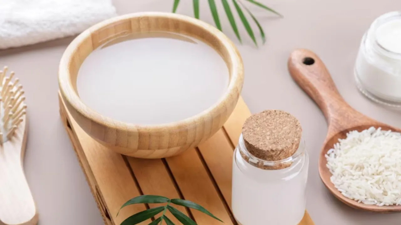 Rice water for hair care |