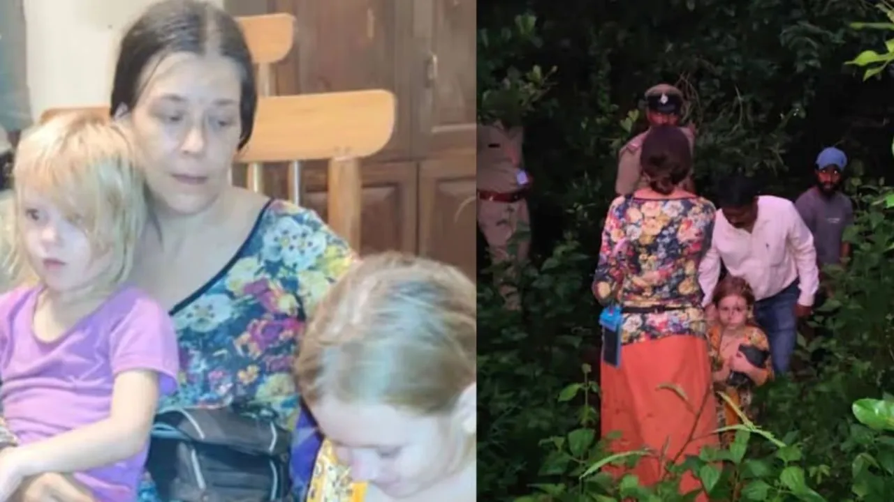 Russian woman found with kids in Karnataka, રશિયા મહિલા કર્ણાટક ગુફા