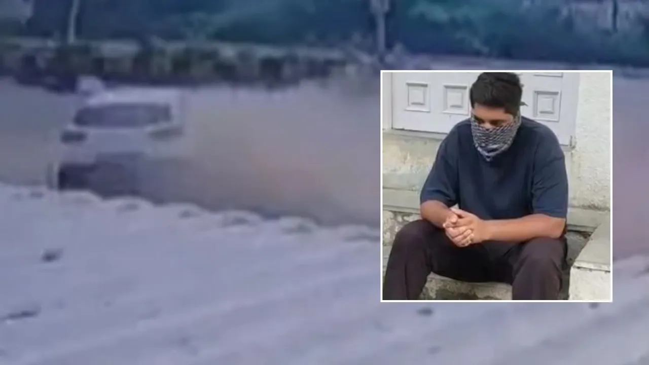 bhavnagar accident car race cctv video