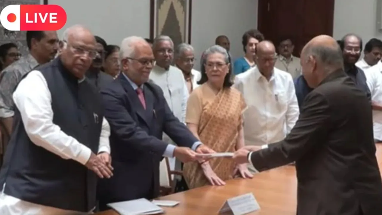 B Sudarshan Reddy files nomination