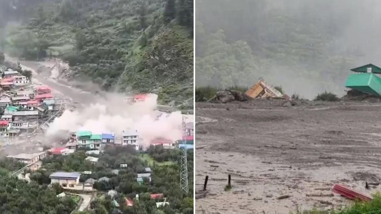 Cloudburst in Uttarkashi, ઉત્તરકાશી ફ્લડના સમાચાર ગુજરાતીમાં