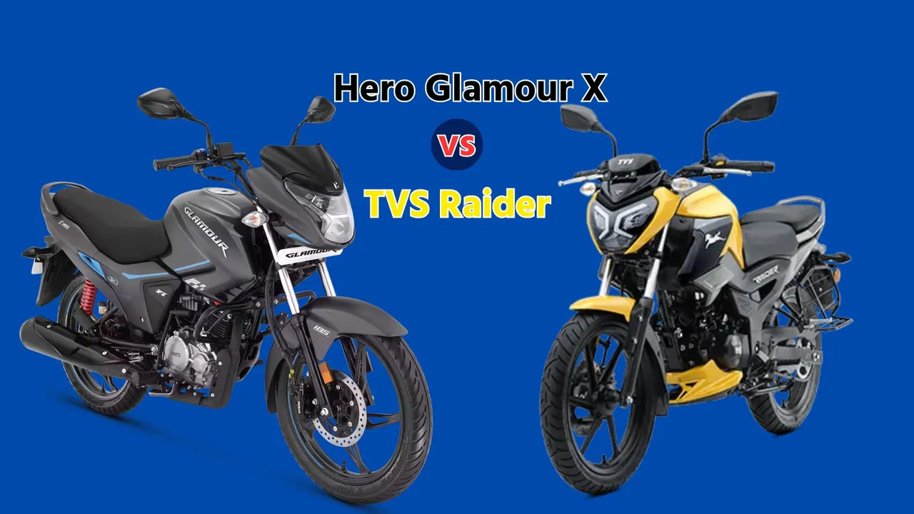 Hero Glamour X vs TVS Raider Comparison | Hero Glamour X price | TVS Raider Price | Bike News