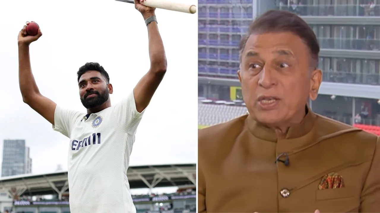 Mohammed siraj, sunil gavaskar
