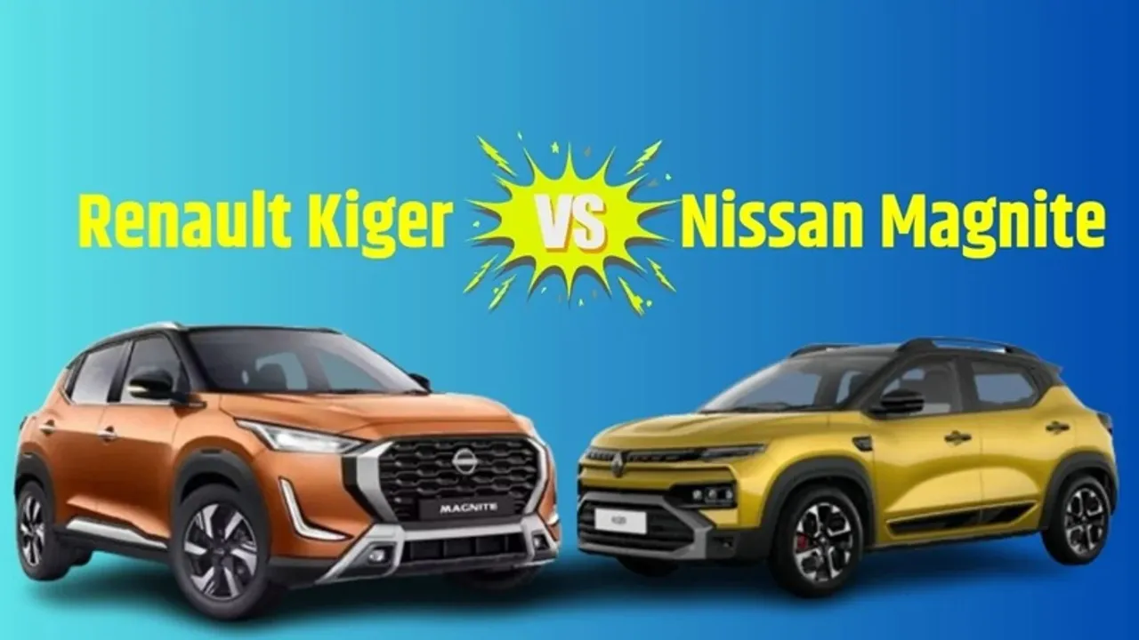 Renault Kiger Facelift vs Nissan Magnite comparison