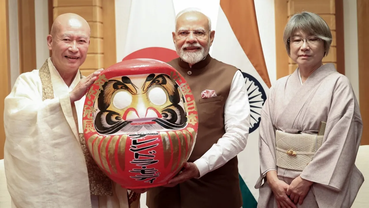 PM Modi in Japan is called lucky charm