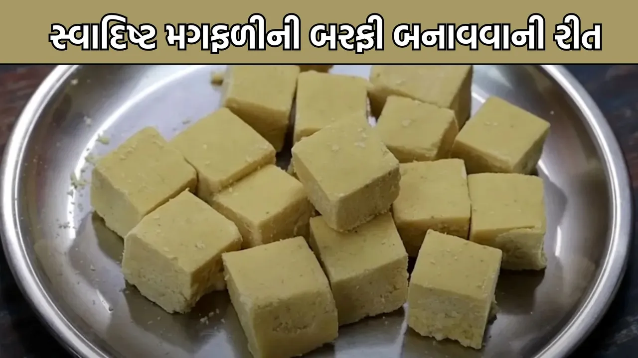 peanut burfi recipe In Gujarati