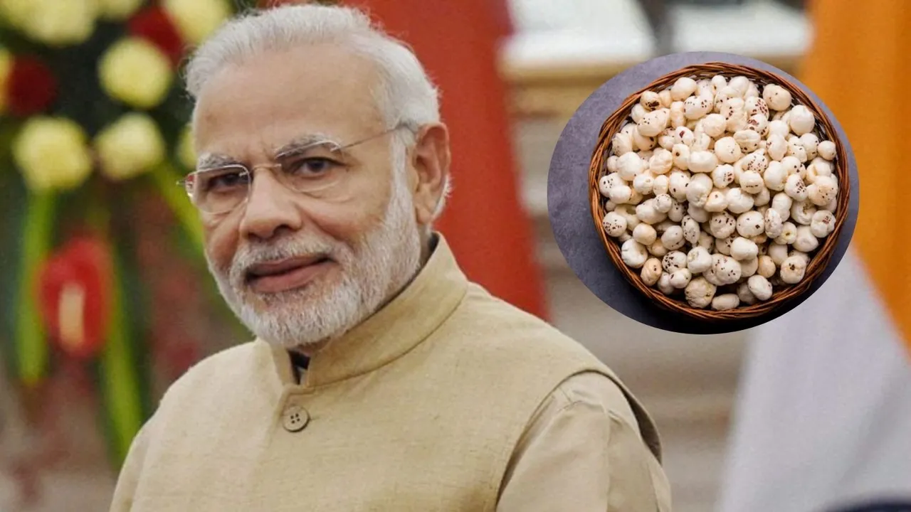 વડા પ્રધાન નરેન્દ્ર મોદી મનપસંદ સુપરફૂડ મખાના ફાયદા હેલ્થ ટીપ્સ