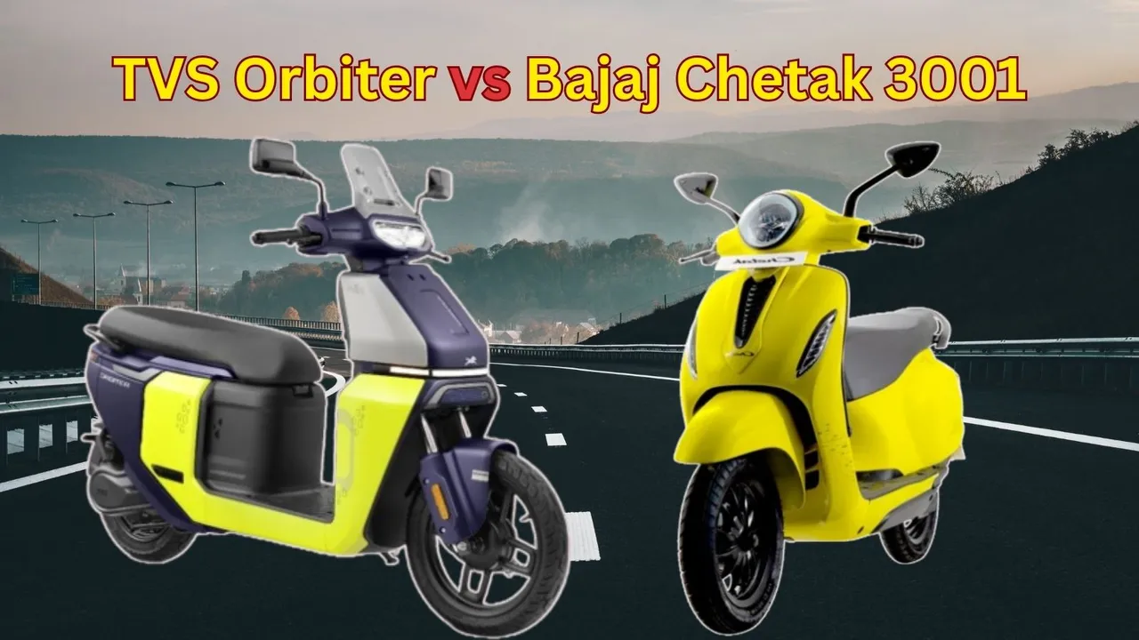 TVS Orbiter vs Bajaj Chetak 3001 Comparison | TVS Orbiter | Bajaj Chetak 3001 | electric scooter | electric bike | Chetak electric scooter | electric vehicle