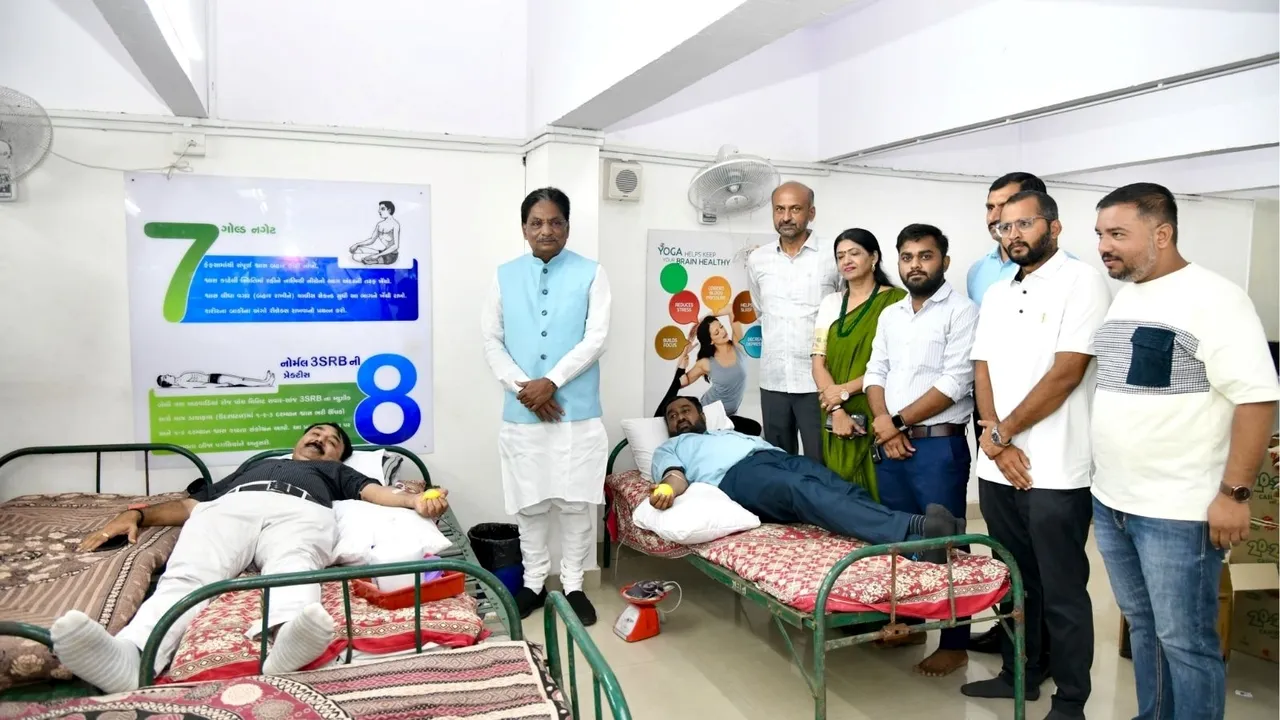 Mega blood donation drive in the Gujarat