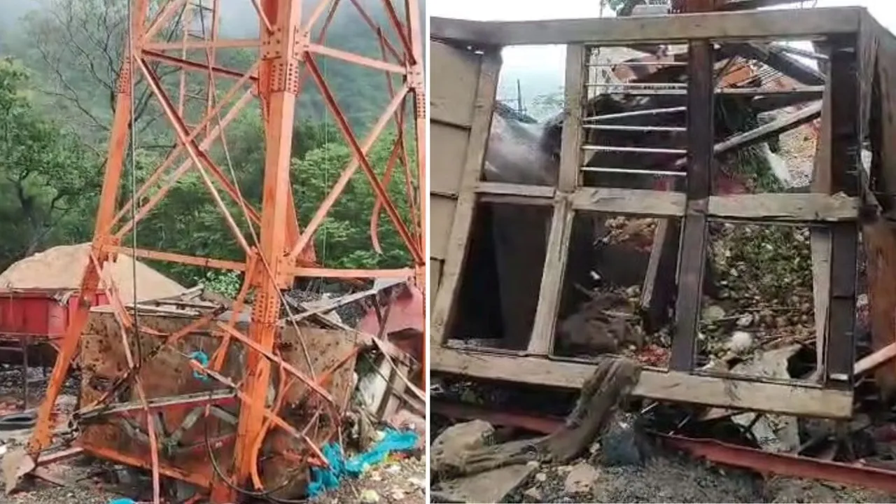 pavagadh ropeway collapses