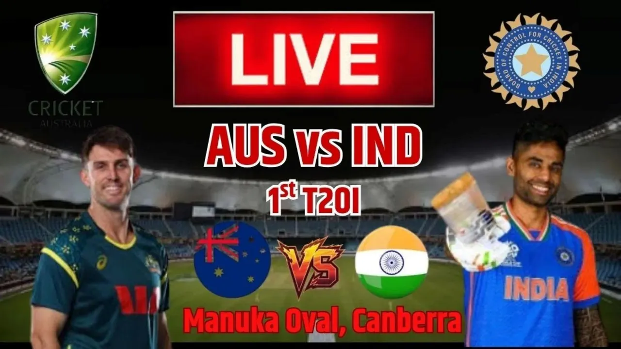 IND vs AUS Live Score Updates, 1st T20I, IND vs AUS Live Score