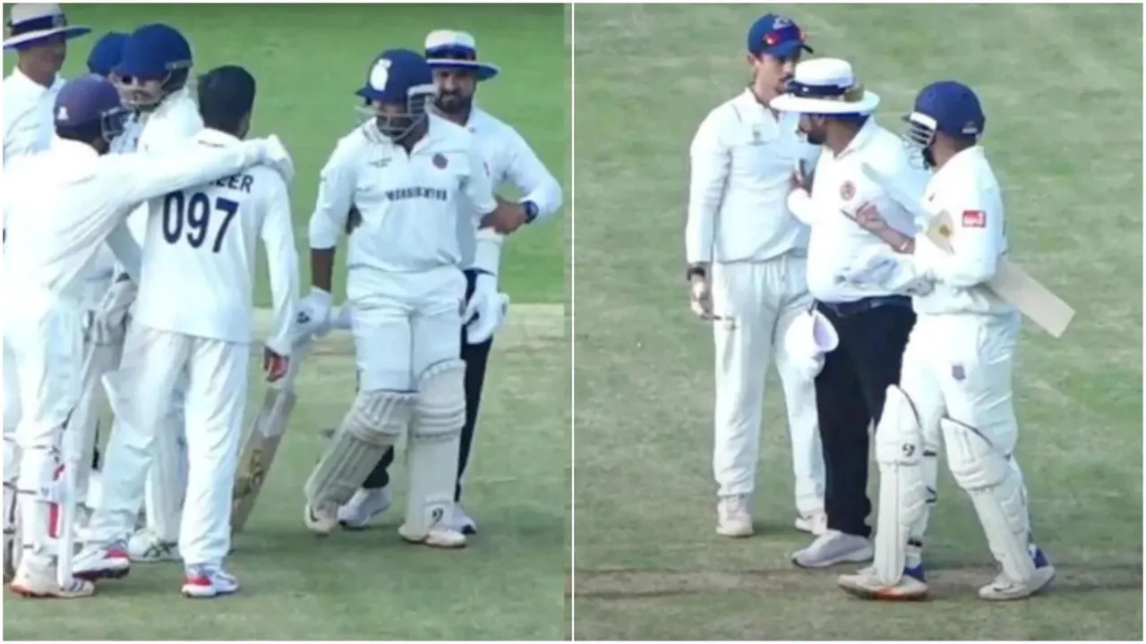 Prithvi Shaw Musheer Khan Fight