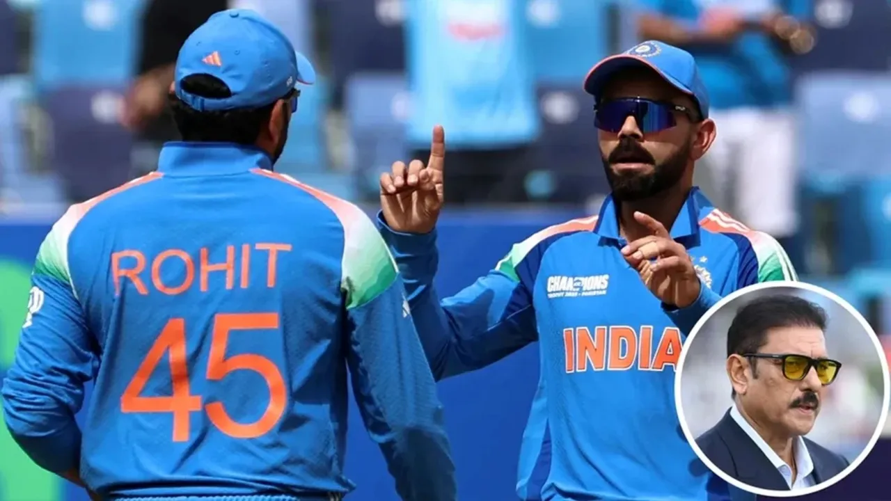 Rohit sharma, virat kohli, ravi shastri