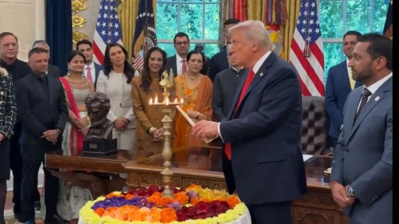 Trump celebrates Diwali at the White House