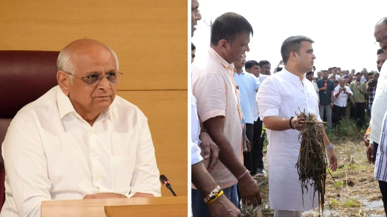 CM Bhupendra Patel, crop damage survey