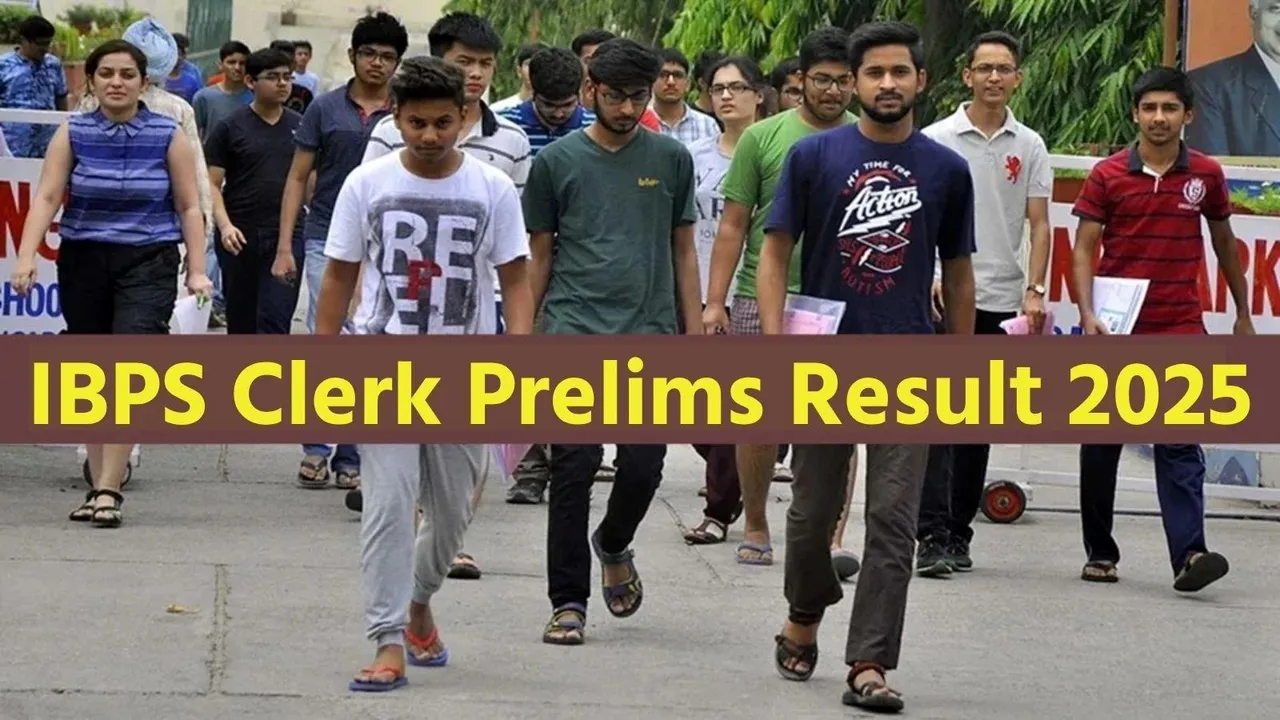 IBPS Clerk Prelims 2025 Result Out at ibps.in | IBPS Clerk Prelims 2025 Result Download Link in Gujarati
