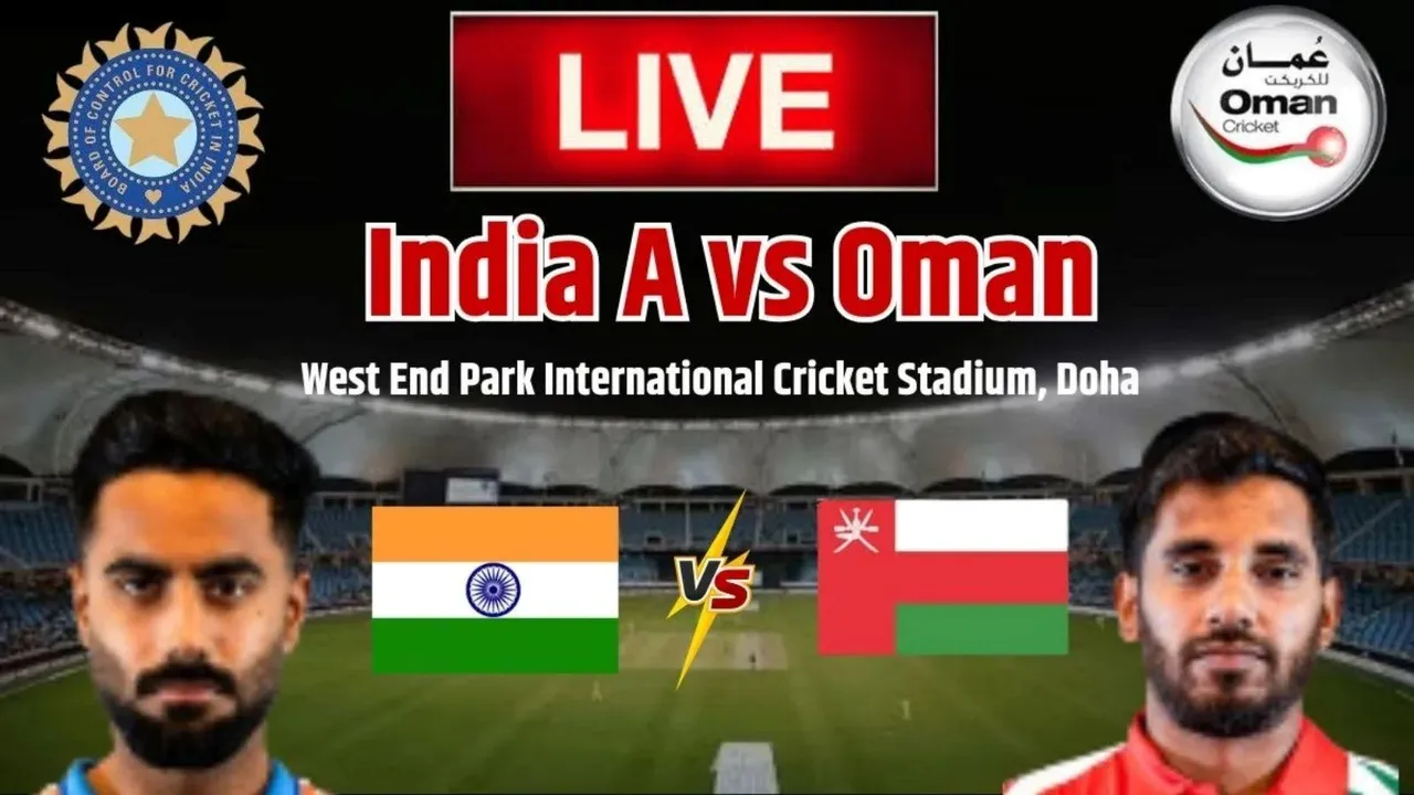 India-A vs Oman live score, asia cup rising stars 2025