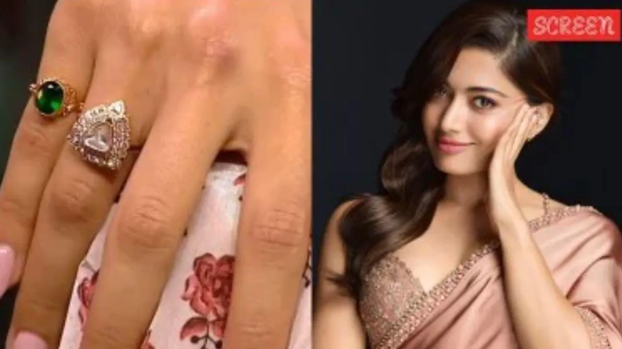 રશ્મિકા મંદાના સગાઈની રીંગ મુવીઝ મનોરંજન મૂવીઝ