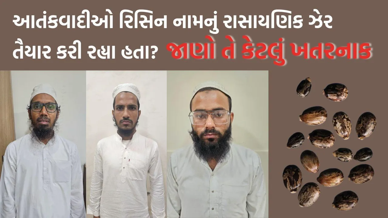 Terrorists caught in Gujarat, Ricin