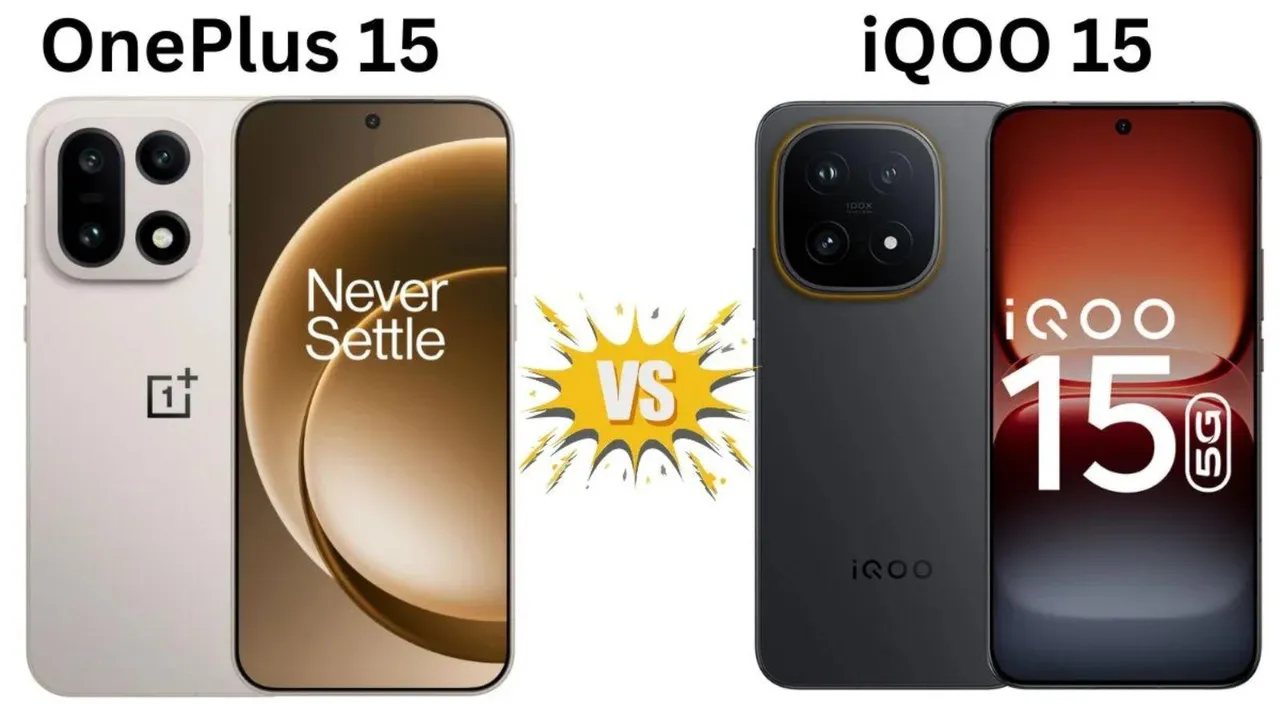 iQOO 15 vs OnePlus 15 Comparison | iQOO 15 Price | OnePlus 15 Price